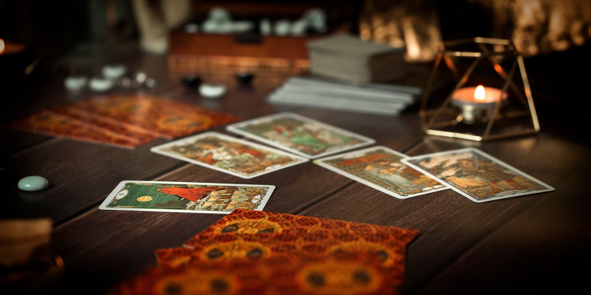Blurred divination background